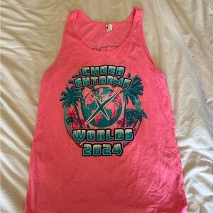Pink Cheer Extreme Worlds 2024 Tank Top